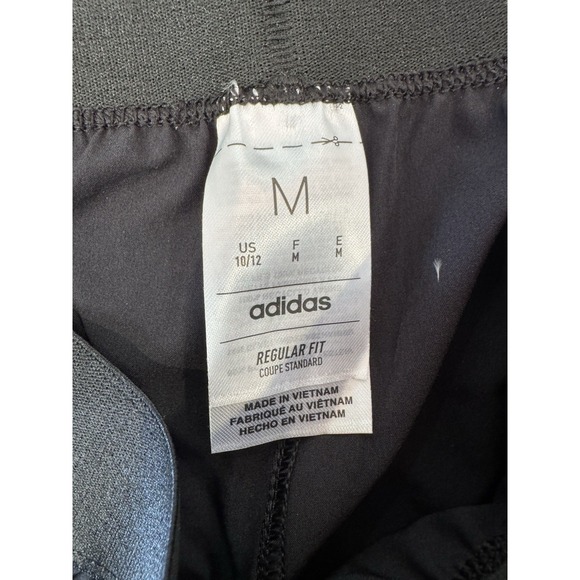 Adidas Boys Black  Sz M 10/12Climalite Athletic Training Pants Elastic Waist NEW - Picture 3 of 7